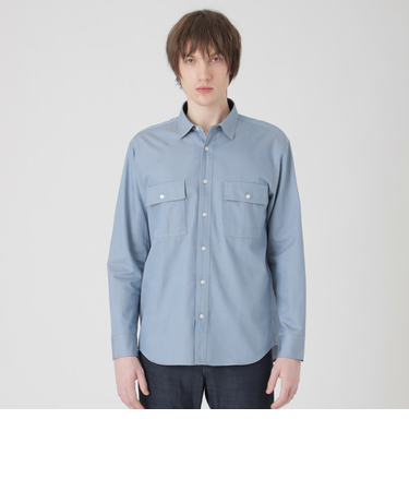 デニムライクシャドーチェックシャツ