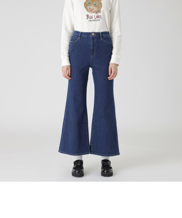 ストレッチデニムフレアパンツ