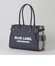 ロゴプリントハトメトート