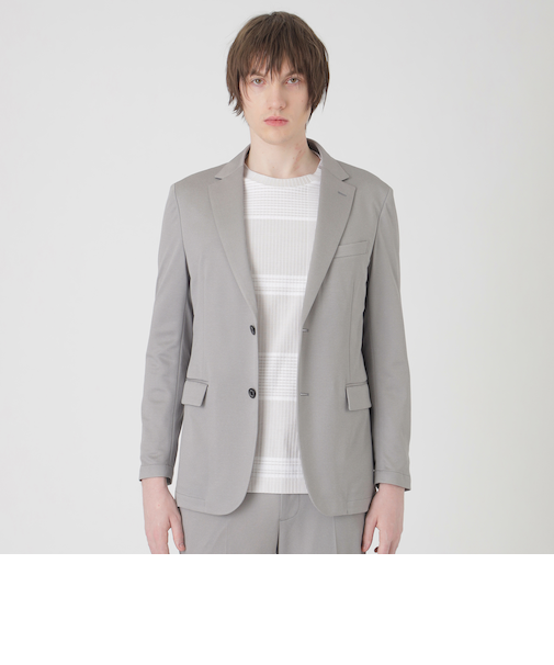 メランジハニカムジャージージャケット