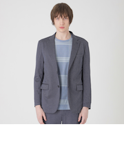 メランジハニカムジャージージャケット