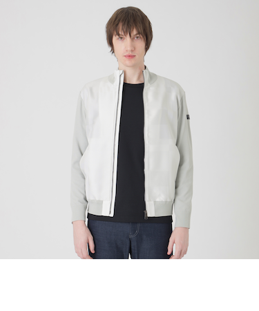 シャドーチェックコンビニットブルゾン