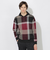 【WEB・一部店舗限定】クレストブリッジチェックニットフーディー