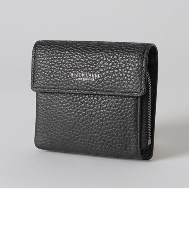 オールレザ－コンビクレストブリッジチェックミニウォレット