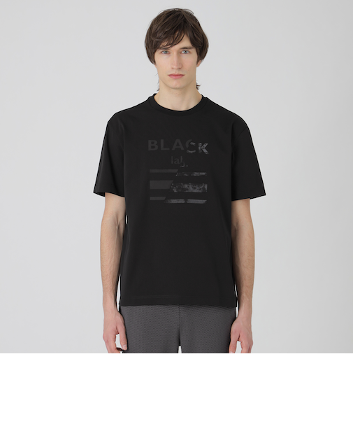 【BLACK lab.】マーブルロゴグラフィックTシャツ