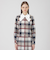 クレストブリッジチェックシャドードビーブラウス