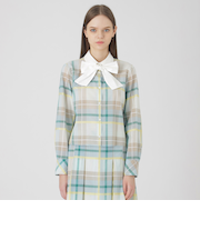 クレストブリッジチェックシャドードビーブラウス