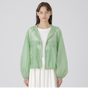 シアーナイロンパフスリーブブルゾン