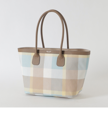 クレストブリッジチェックPVCトート