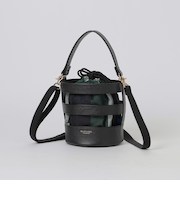 レザーメッシュバケツミニショルダー