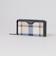 クレストブリッジチェックレザー長財布