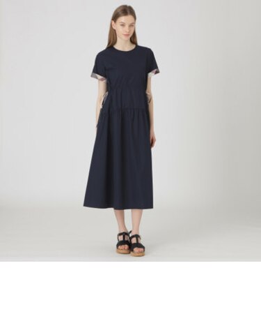 ストレッチプルーフクロスパーシャルドレス