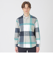 ナイロントリコットクレストブリッジチェックシャツ