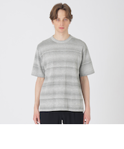 カスリシャドーチェックニットTシャツ