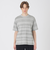 カスリシャドーチェックニットTシャツ