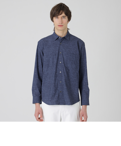 テクスチャープリントナイロントリコットシャツ