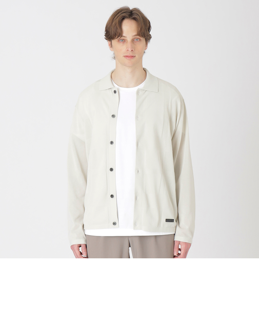 ペーパーミックスシアーチェックカーディガン