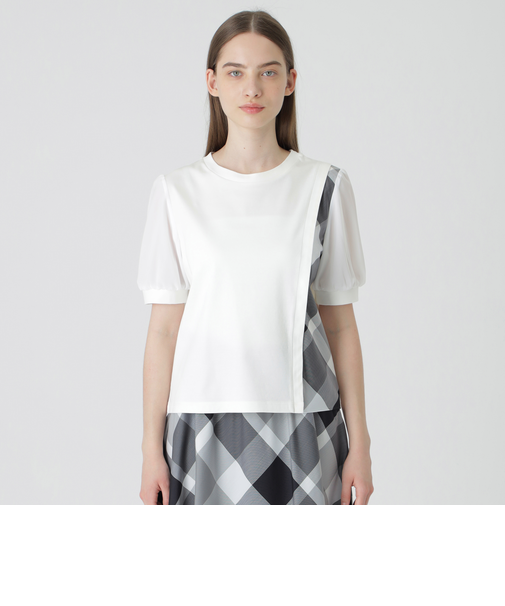 コンパクトピマスムースコンビTシャツ