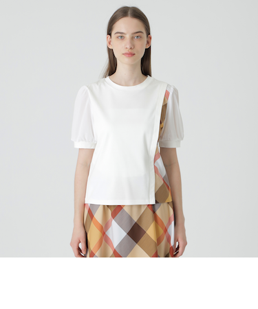 コンパクトピマスムースコンビTシャツ