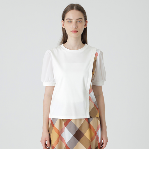 コンパクトピマスムースコンビTシャツ