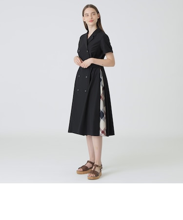 タイプライターオープンカラードレス