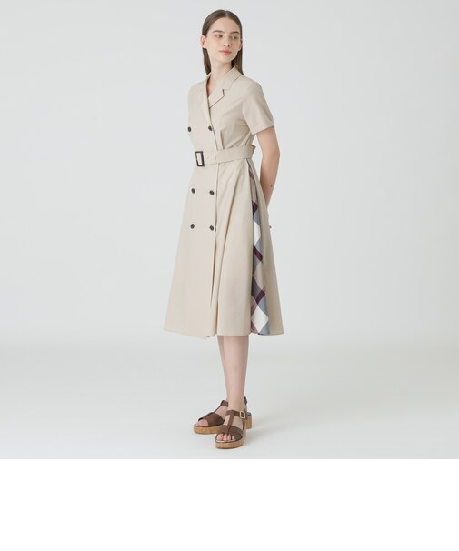 タイプライターオープンカラードレス