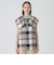 クレストブリッジチェックライトクロッシングツイルケープブラウス