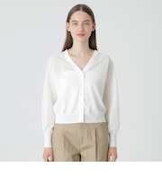 シアーニットカーディガン