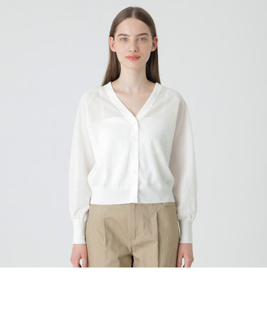 シアーニットカーディガン