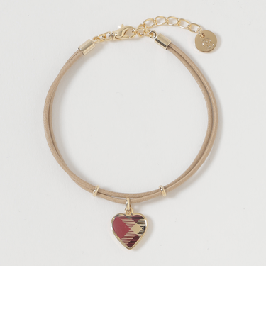 クレストブリッジチェックハートブレスレット