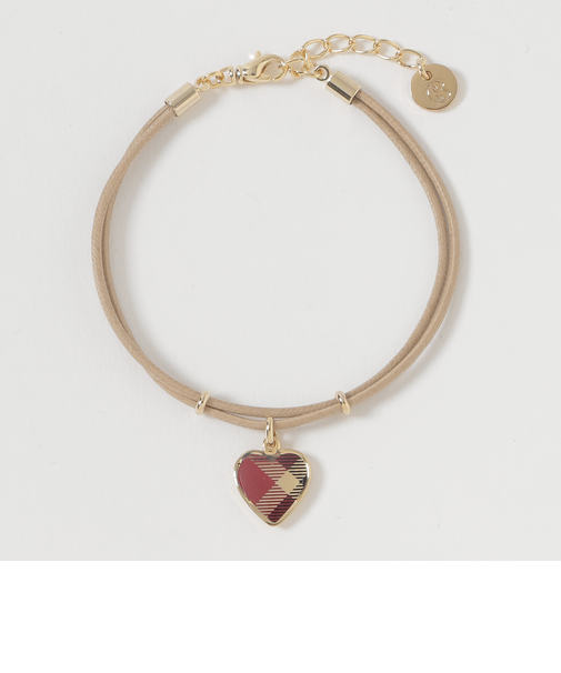 クレストブリッジチェックハートブレスレット