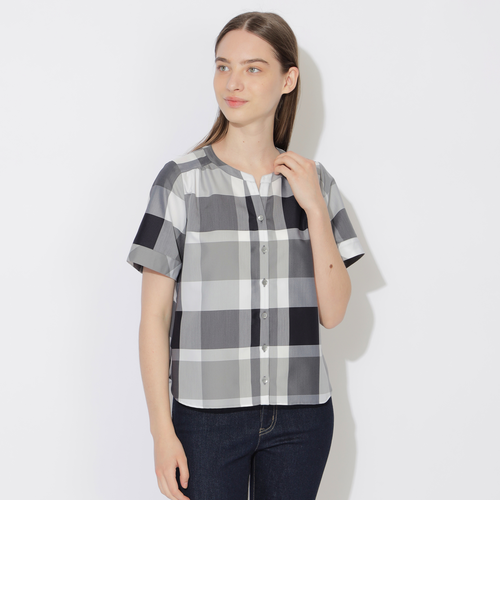 【むー】新品ブルーレーベル　クレストブリッジチェッククロッシングツイルサロ WEB限定】クレストブリッジチェックライトクロッシングツイル