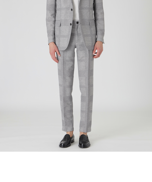 シャドークレストブリッジチェックカラミトラウザーズ