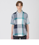 ドビーメッシュクレストブリッジチェックシャツ