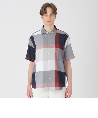 ドビーメッシュクレストブリッジチェックシャツ