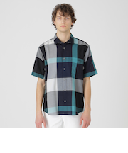 ドビーメッシュクレストブリッジチェックシャツ
