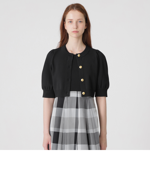 【美人百花コラボ】ショートカーディガン　ブルーレーベルクレストブリッジ 美人百花コラボ】ショートカーディガン｜ブルーレーベルブラック