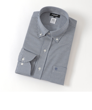 カネマサギンガムチェックジャージーボタンダウンシャツ