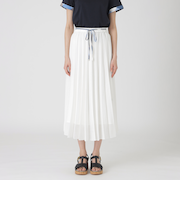 ガーゼライクツイルプリーツスカート