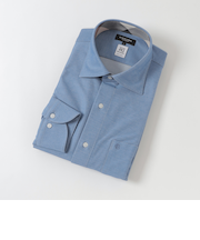 カネマサデニムライクジャージーセミワイドカラーシャツ