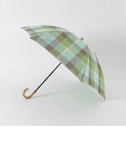クレストブリッジチェックコットンリネン折り畳み傘