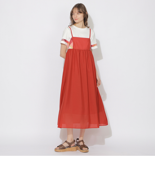 【WEB限定】スパンボイルキャミソールドレス
