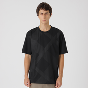 ハイストレッチシャドーチェックTシャツ