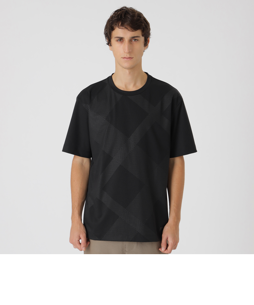ハイストレッチシャドーチェックTシャツ