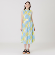 クレストブリッジチェックカラミクロスシャツドレス
