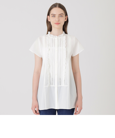 ライトタンブラーブロードチュニックブラウス