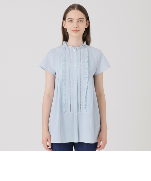 ライトタンブラーブロードチュニックブラウス