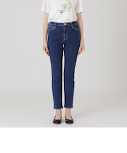 ストレッチデニムストレートパンツ