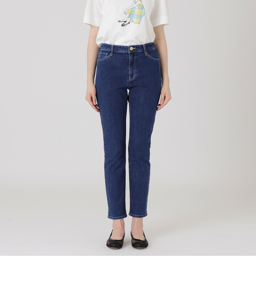 ストレッチデニムストレートパンツ