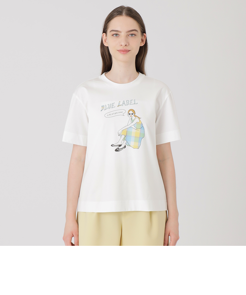 【星陽子コラボ】ピマコットンプレーティング天竺イラストTシャツ